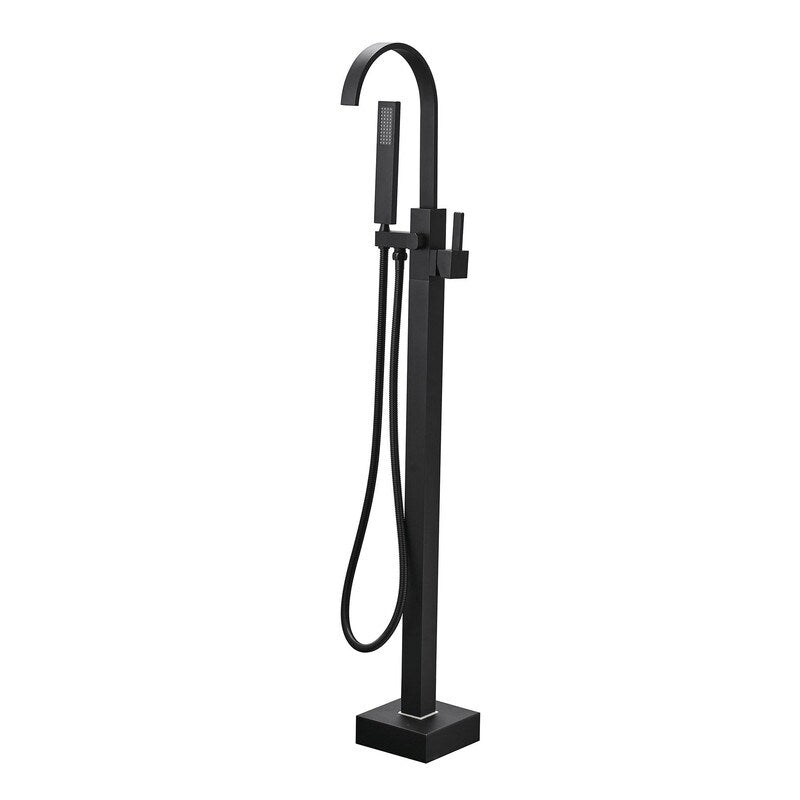 Luxury Solid Brass Freestanding Bathtub Faucet With Hand Shower