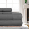 Luxury Ultra Soft Checkered Sheet Set By Sharon Osbourne Home