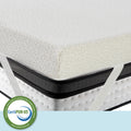 Luxyfluff 3 Inch Gel Infused Memory Foam Mattress Topper With Ventilated Removable Washable Bamboo Cooling Cover Corner Straps