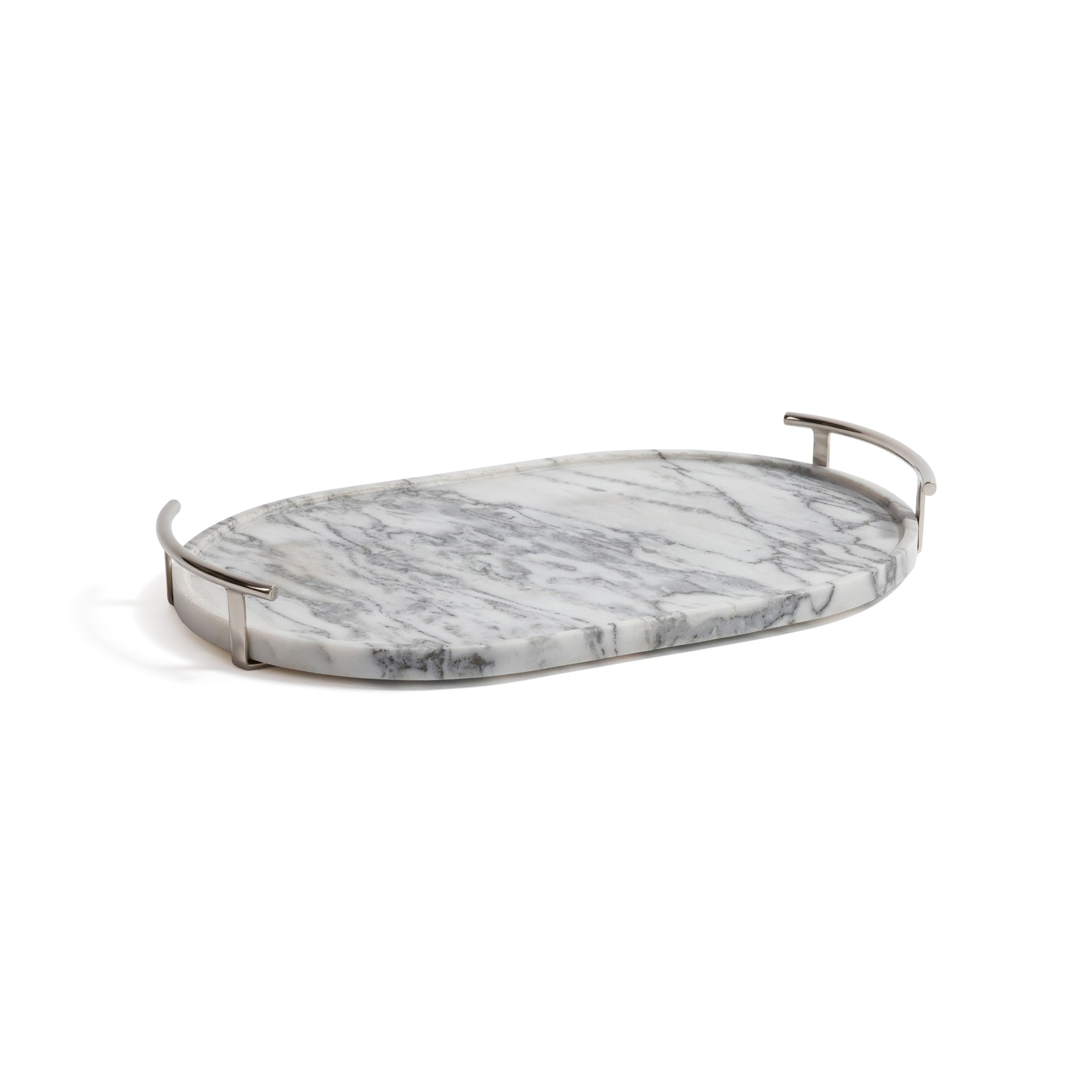 Luze Oval Marble Serving Tray