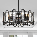 Lyan 26 Inch 3 Blade 6 Light 26 Inch Fandelier