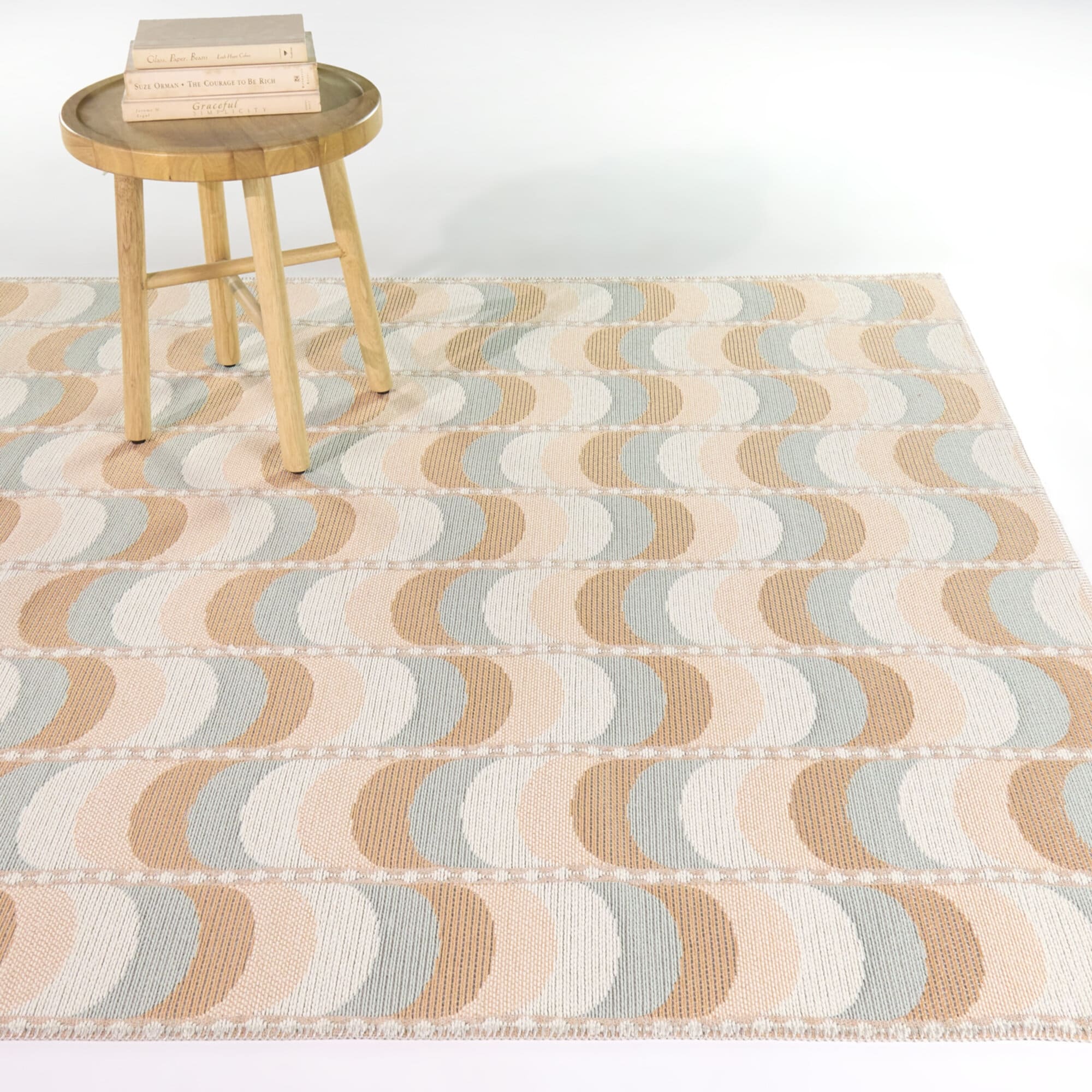 Lycia Modern Waves Indoor Outdoor Area Rug