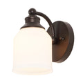Lydia 5.13 1 Light Farmhouse Cottage Metal Led Vanity Light With Frosted Glass Shade