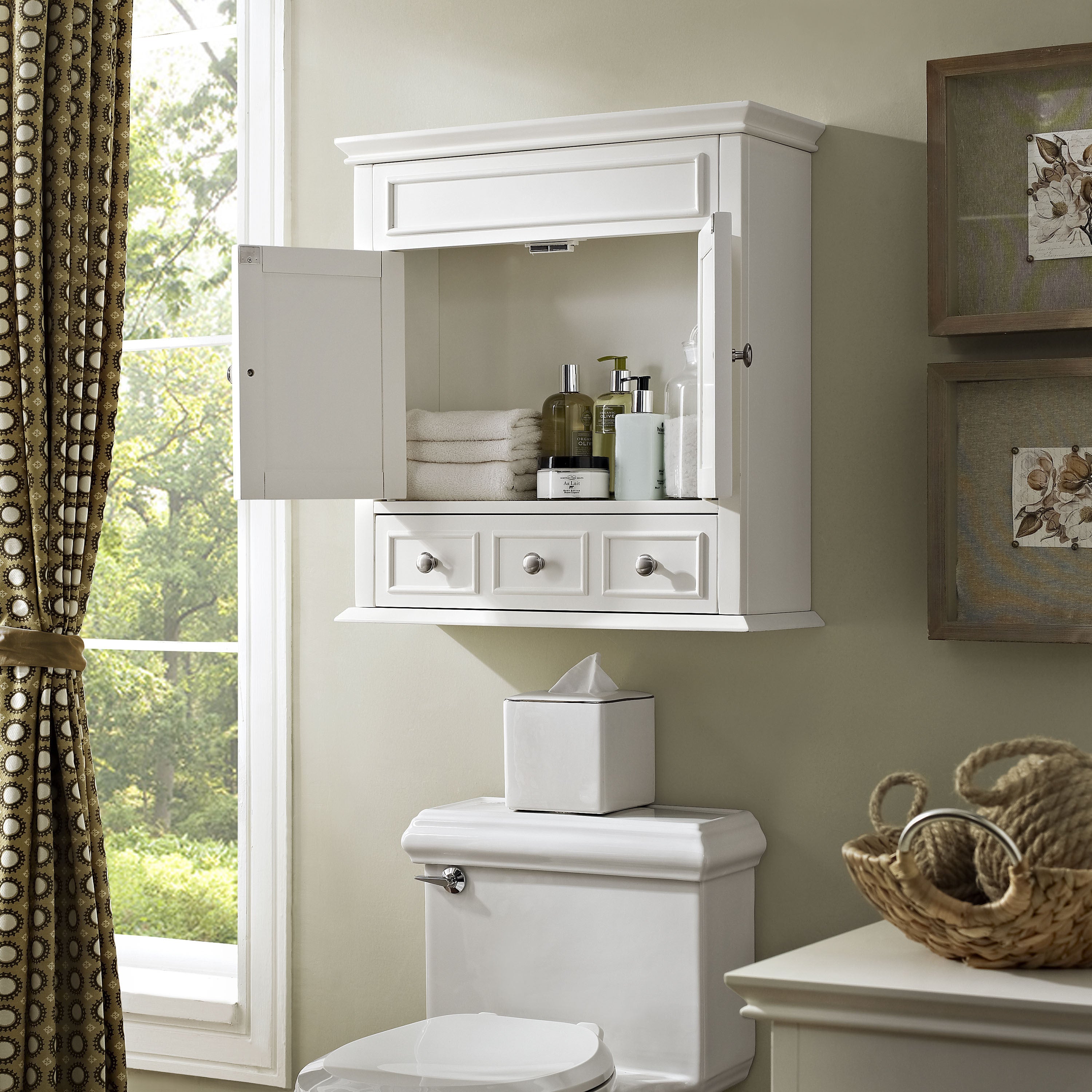 Lydia Wall Cabinet White