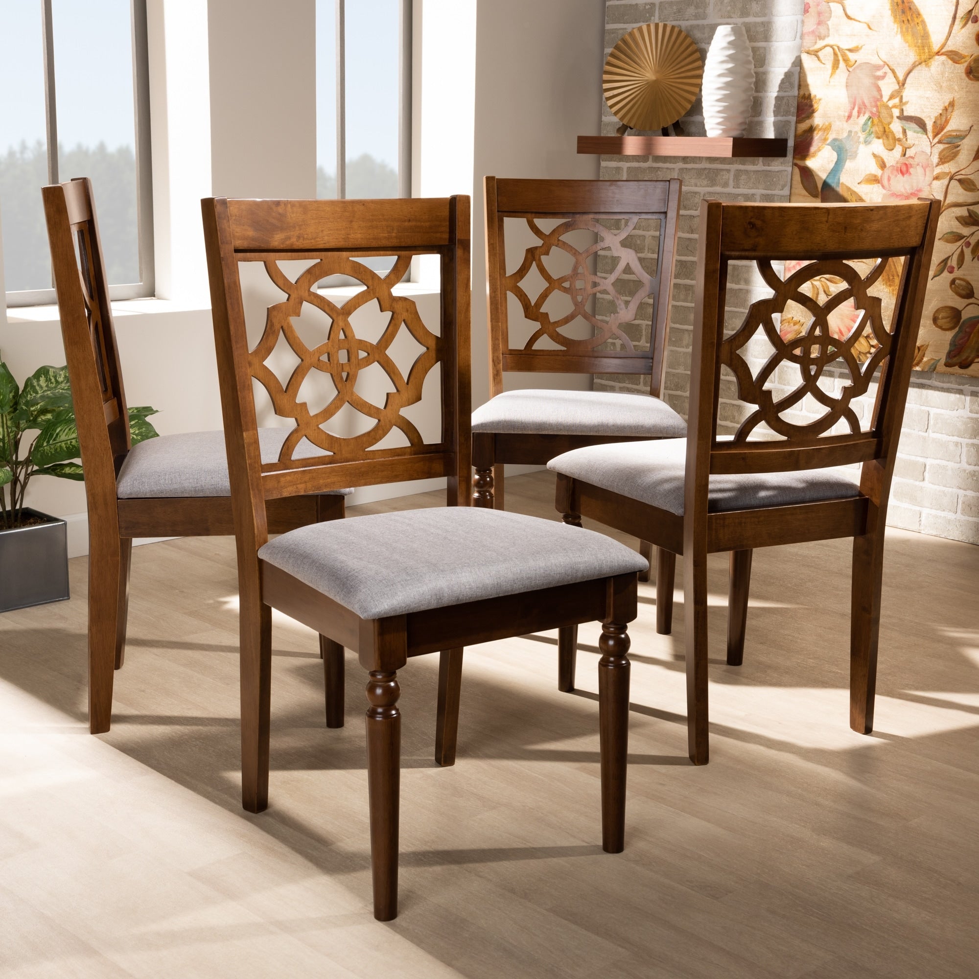 Lylah Modern And Contemporary 4 Piece Dining Chair Set