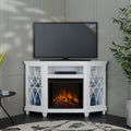 Lynette Electric Fireplace White By Real Flame