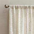 Lynette Floral Embroidered Curtain Panel