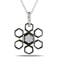 Miadora Sterling Silver 1 10Ct Tdw Diamond Necklace