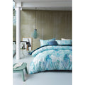 M Lange Home 3D Digital Printed Blue Marble 3Pcs Cotton Duvet Set