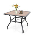 Sophia William 37 Outdoor Dining Table With Umbrella Hole 37 37