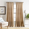 Martha Stewart Chenille Stitch Semi Sheer Rod Pocket Window Curtain Panel Pair Or Valance