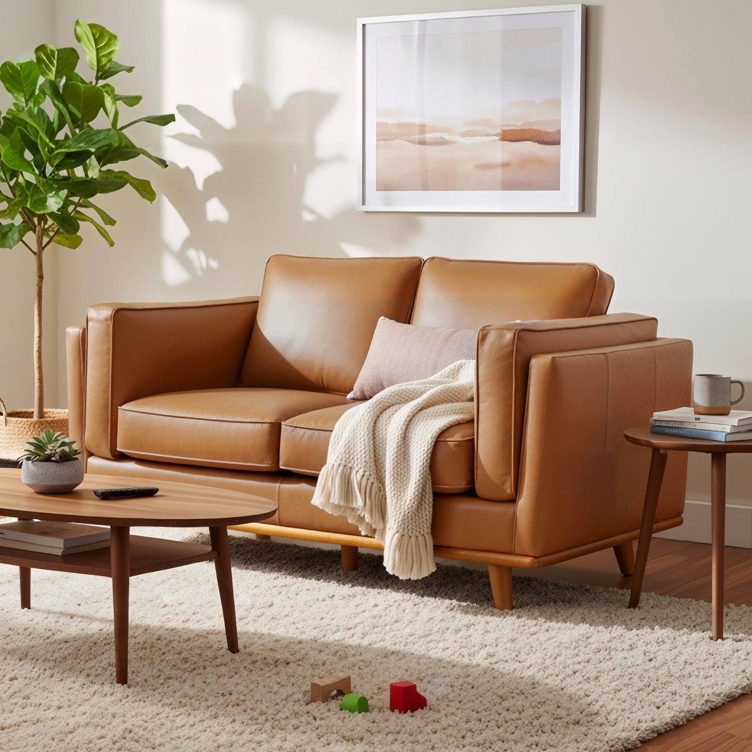 Mcombo Napa Leather Couch Leather Sofa