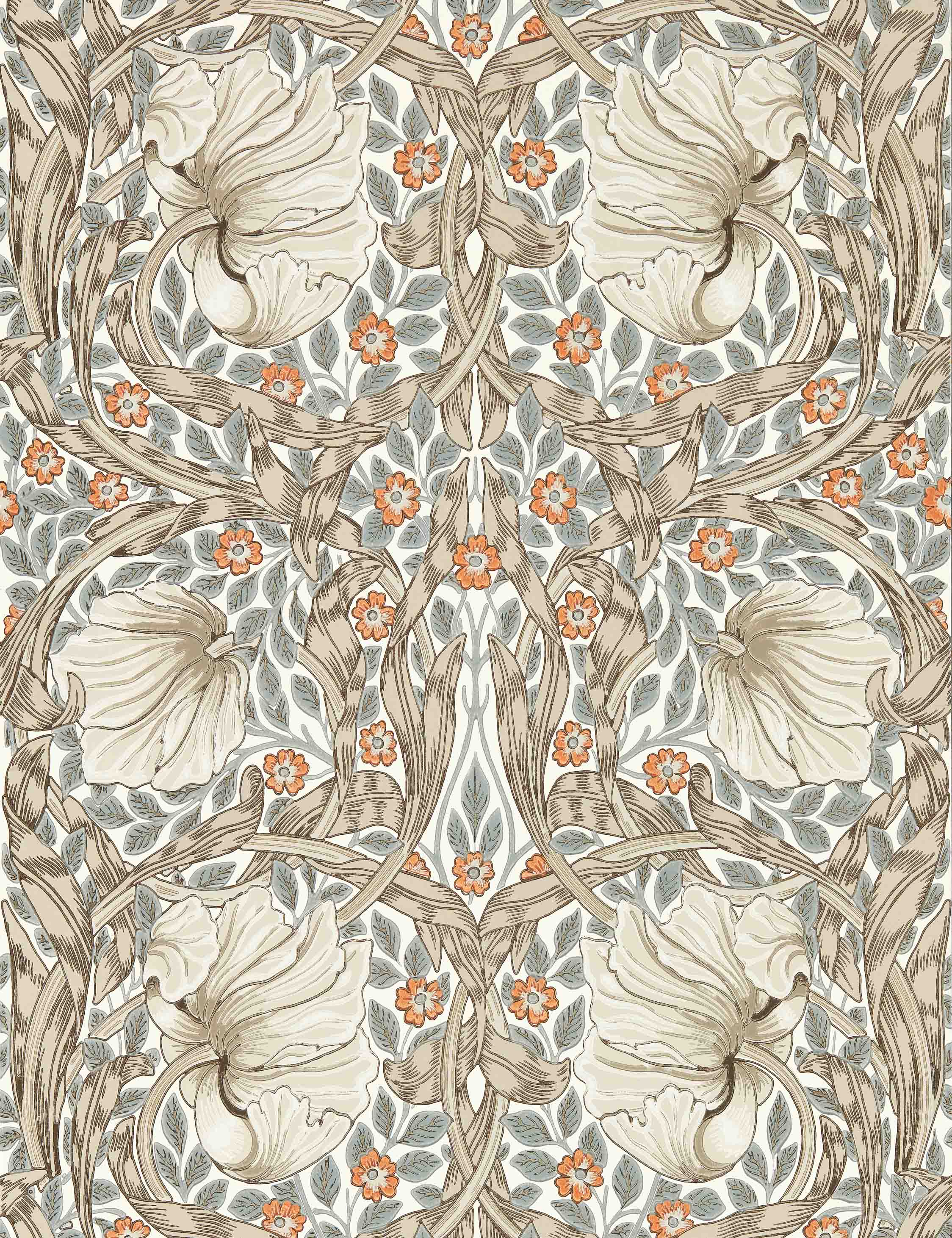 Pimpernel Wallpaper by Morris & Co. Swatch, Linen