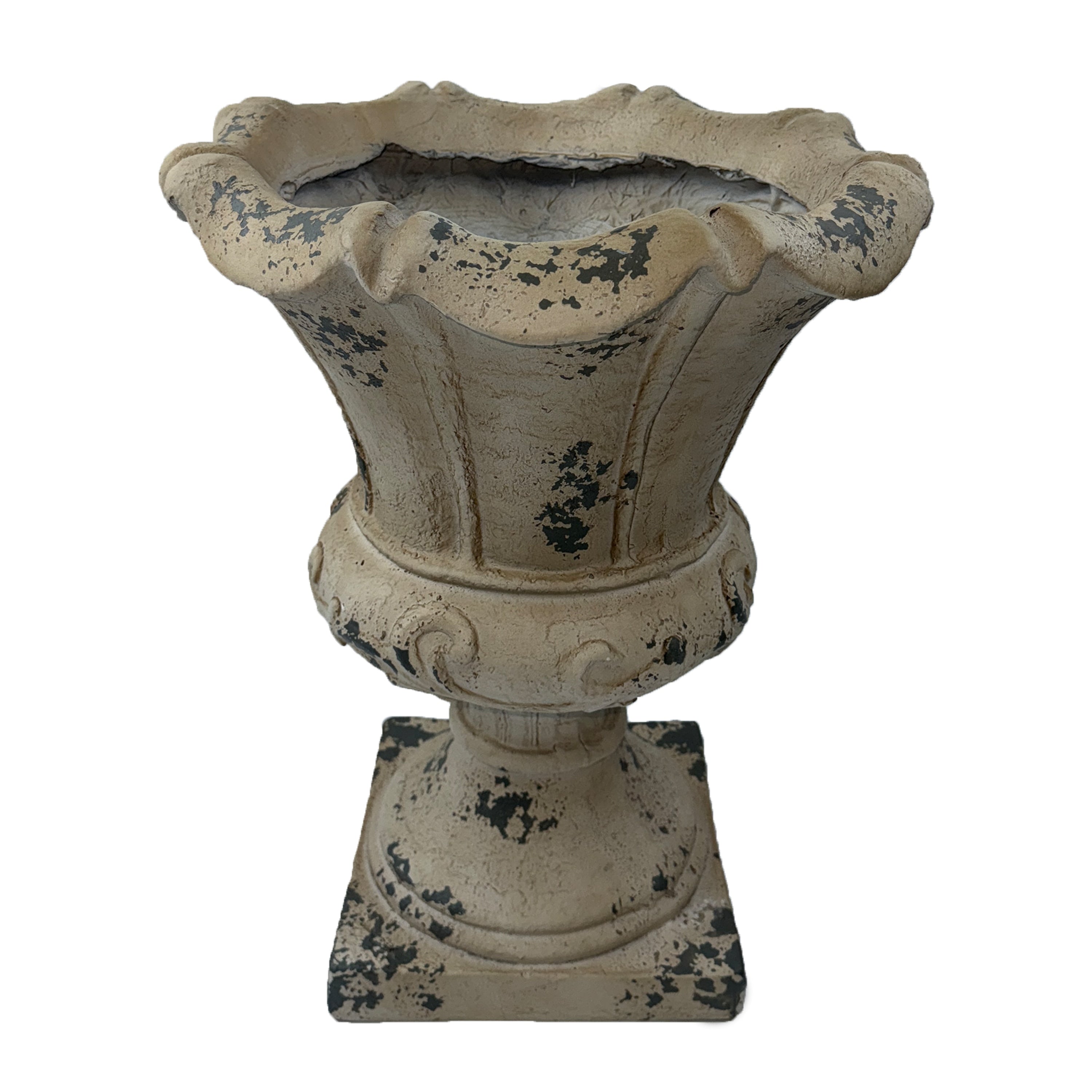 Mgo Garden Planter Garden Decoration And Planting Color Antique White Side 16.33 Wx16.33 Dx21.45 H