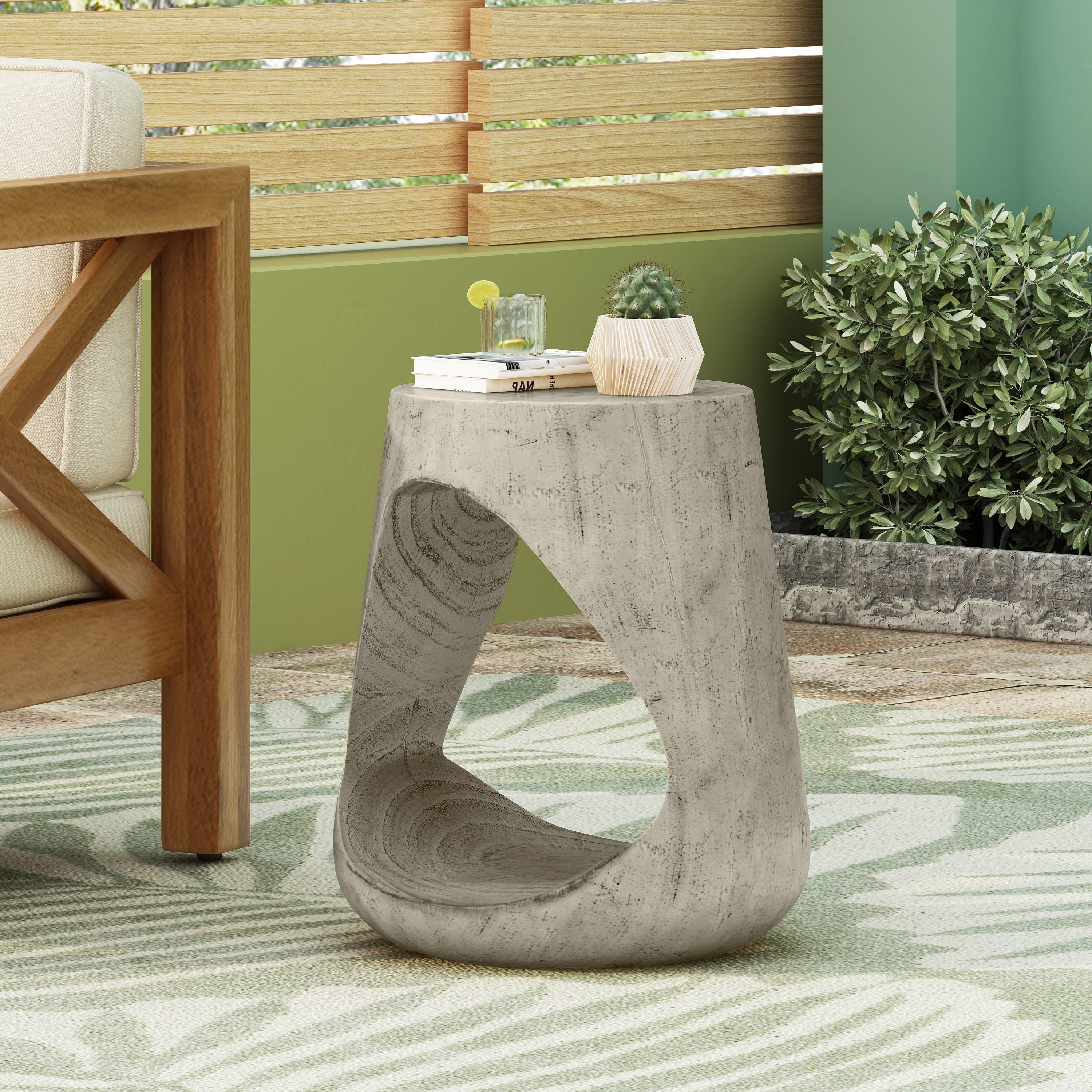 Mgo Hollow Side Table
