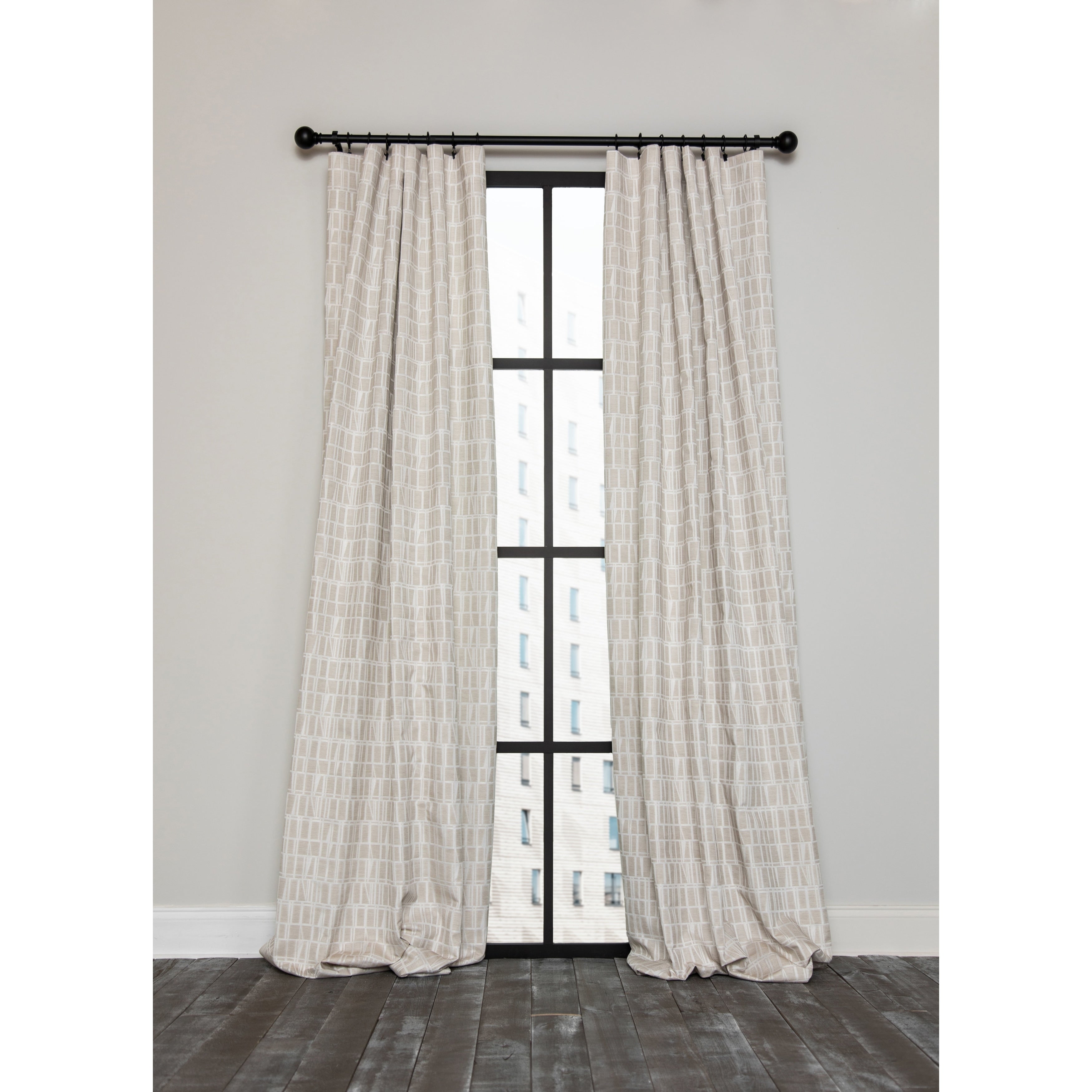 Ml19306 Patrice Blackout Thermal Rod Pocket Curtain Single Panel 52 By 63 Inch Gray