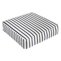 Mabley Sunbrella Lido Indigo Indoor Outdoor 22.5 Inch Square Corded Cushion