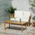 Solano Acacia Wood Loveseat Set By Christopher Knight Home