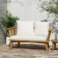 Solano Acacia Wood Loveseat By Christopher Knight Home