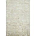 Machine Made Beige Ivories Abstract Area Rug 9 10 X 6 5