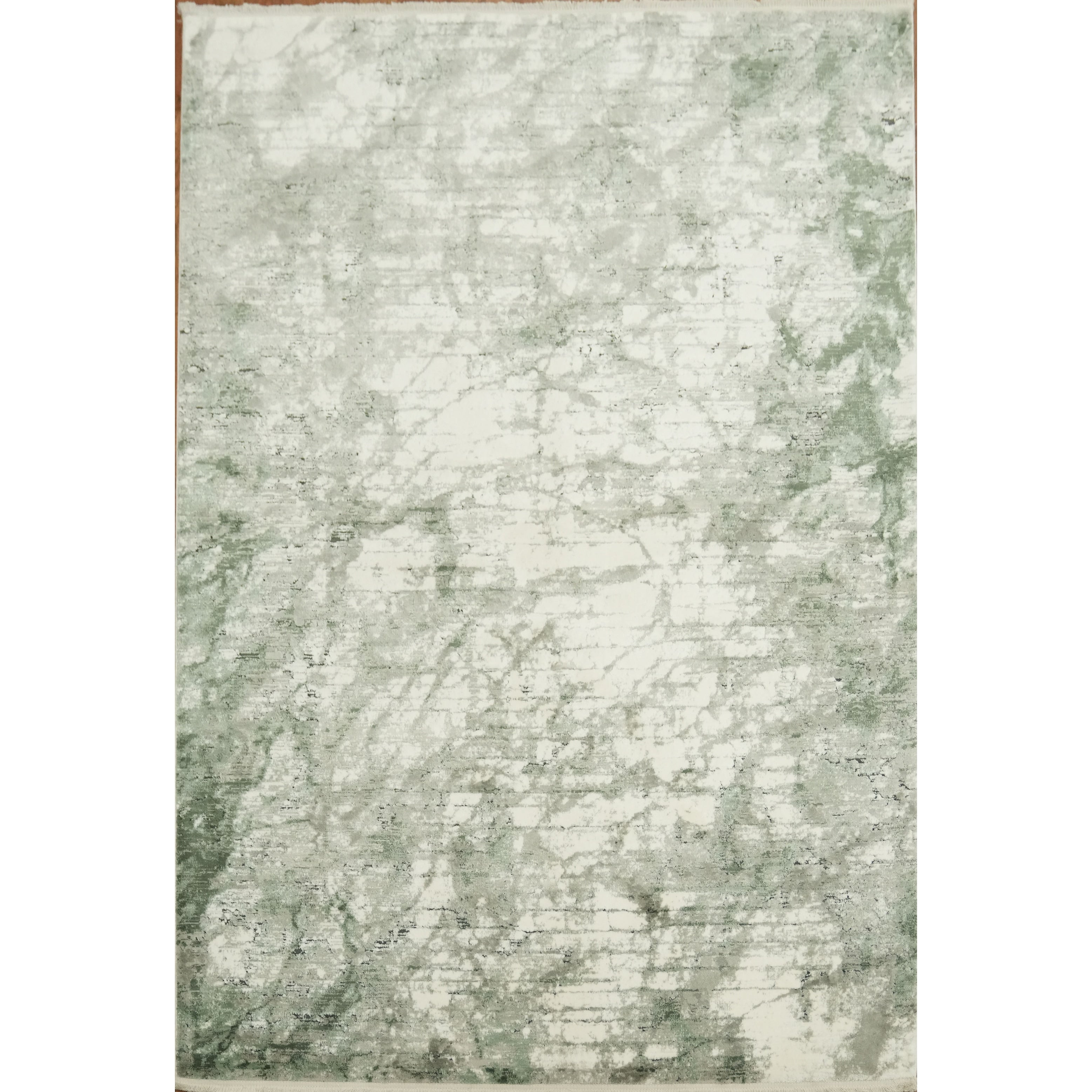 Machine Made Beige Ivories Abstract Area Rug 7 7 X 5 2