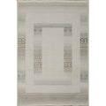 Machine Made Beige Ivories Abstract Area Rug 7 7 X 5 2
