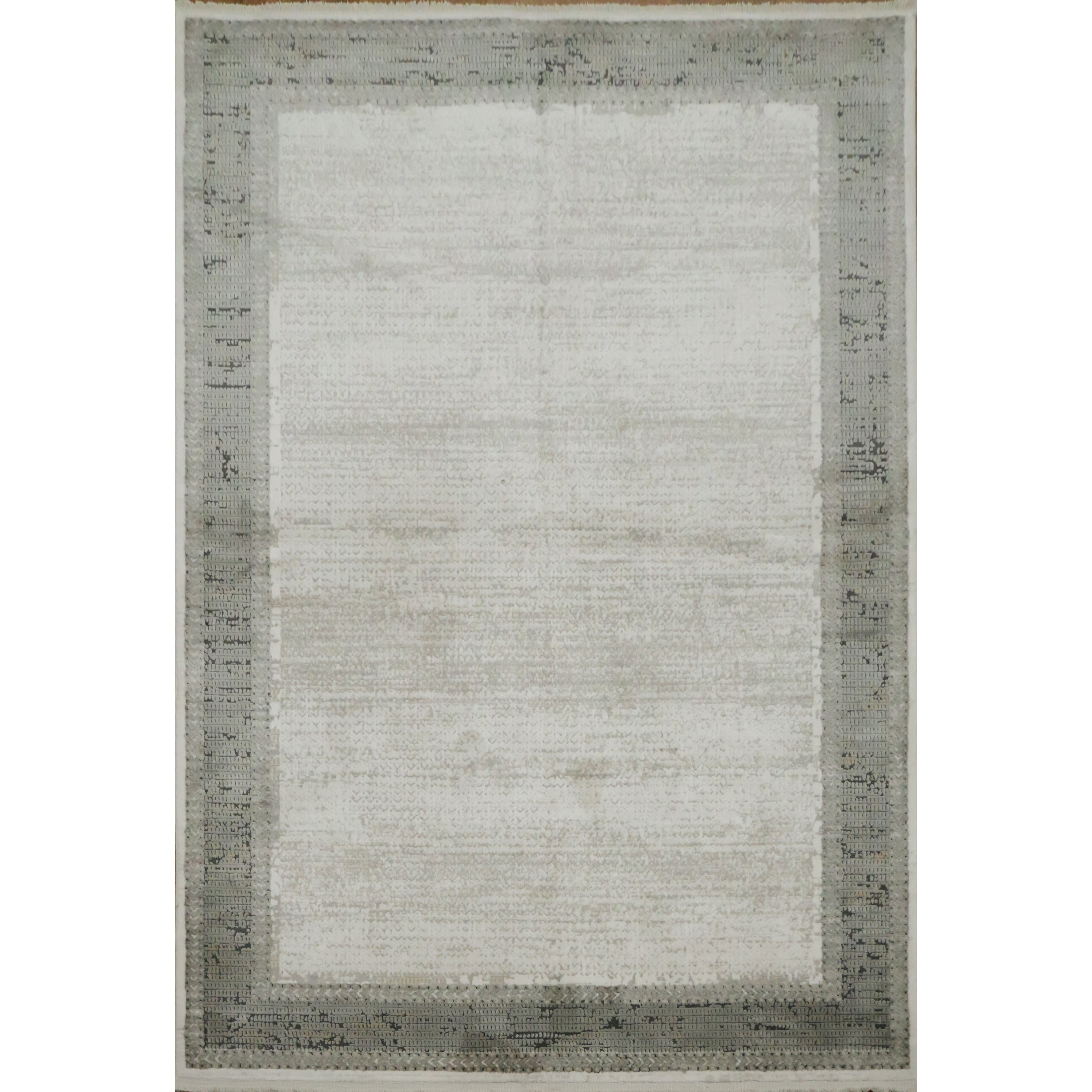 Machine Made Beige Ivories Abstract Area Rug 7 7 X 5 2