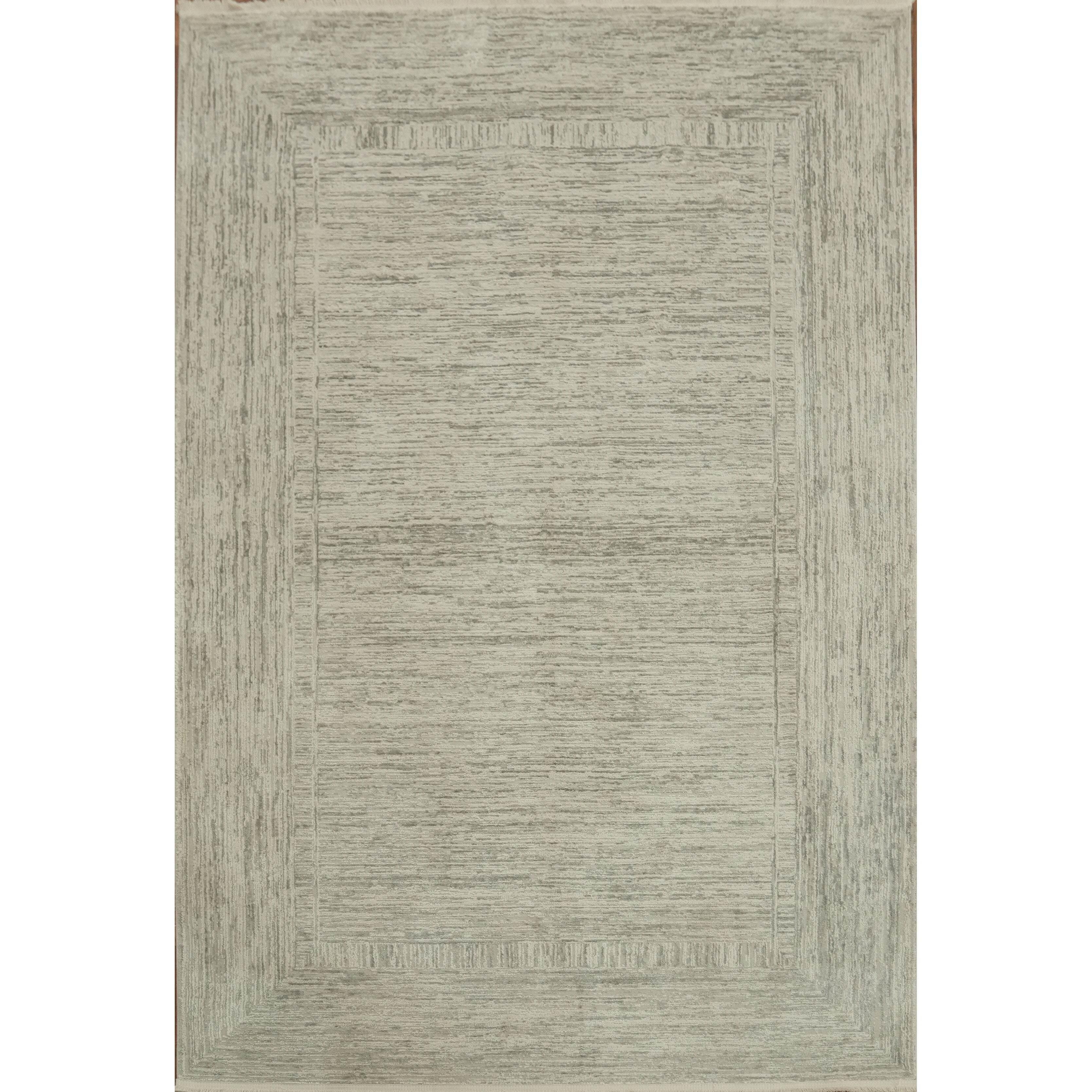 Machine Made Beige Ivories Abstract Area Rug 7 7 X 5 2