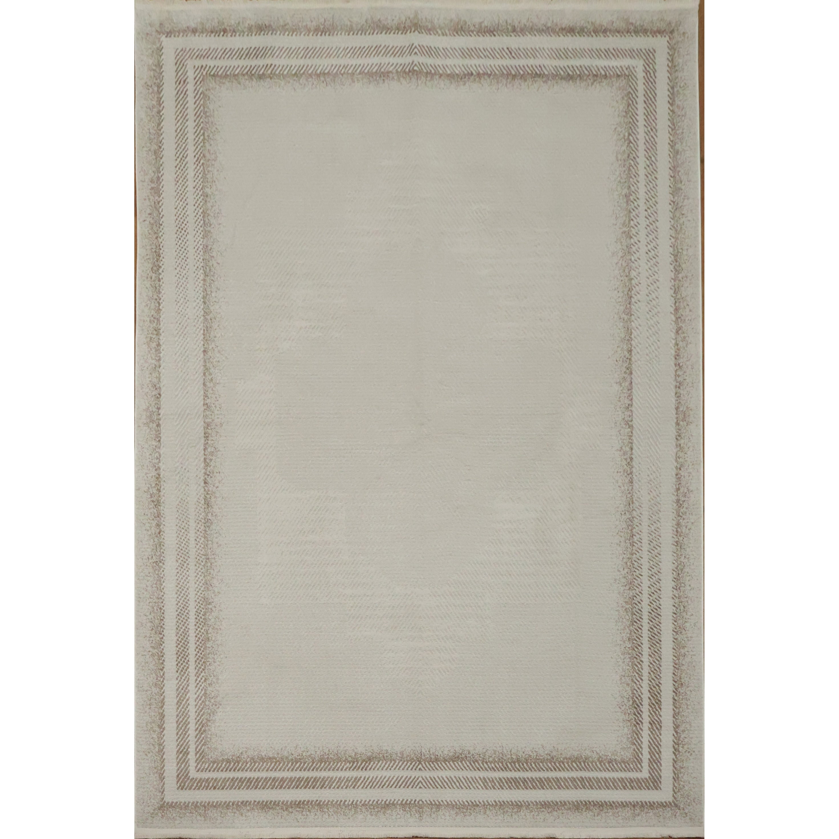 Machine Made Beige Ivories Abstract Area Rug 7 7 X 5 2