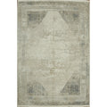 Machine Made Beige Ivories Abstract Area Rug 7 7 X 5 2