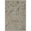 Machine Made Beige Ivories Abstract Area Rug 7 7 X 5 2