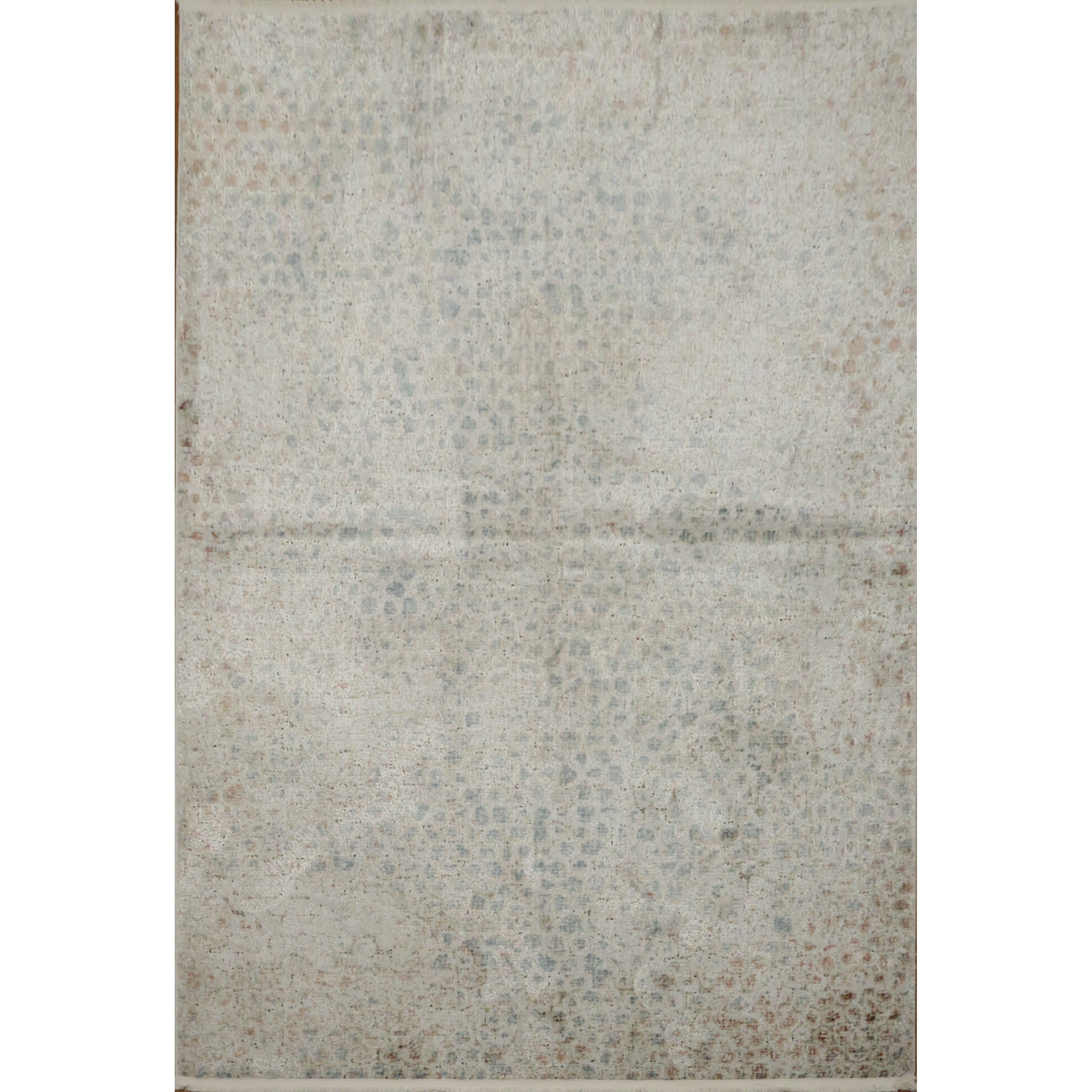 Machine Made Beige Ivories Abstract Area Rug 7 7 X 5 2