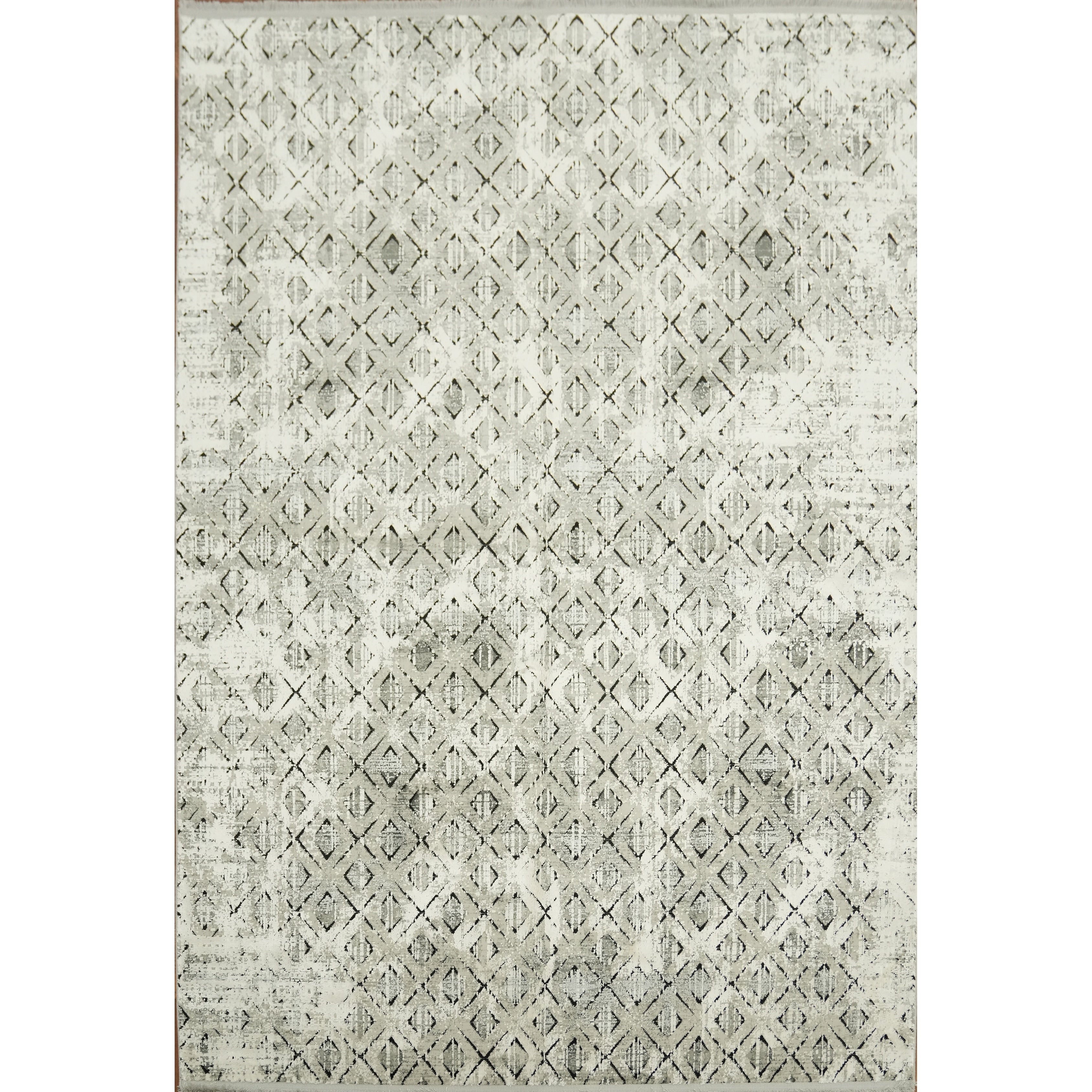 Machine Made Beige Ivories Abstract Area Rug 7 7 X 5 2