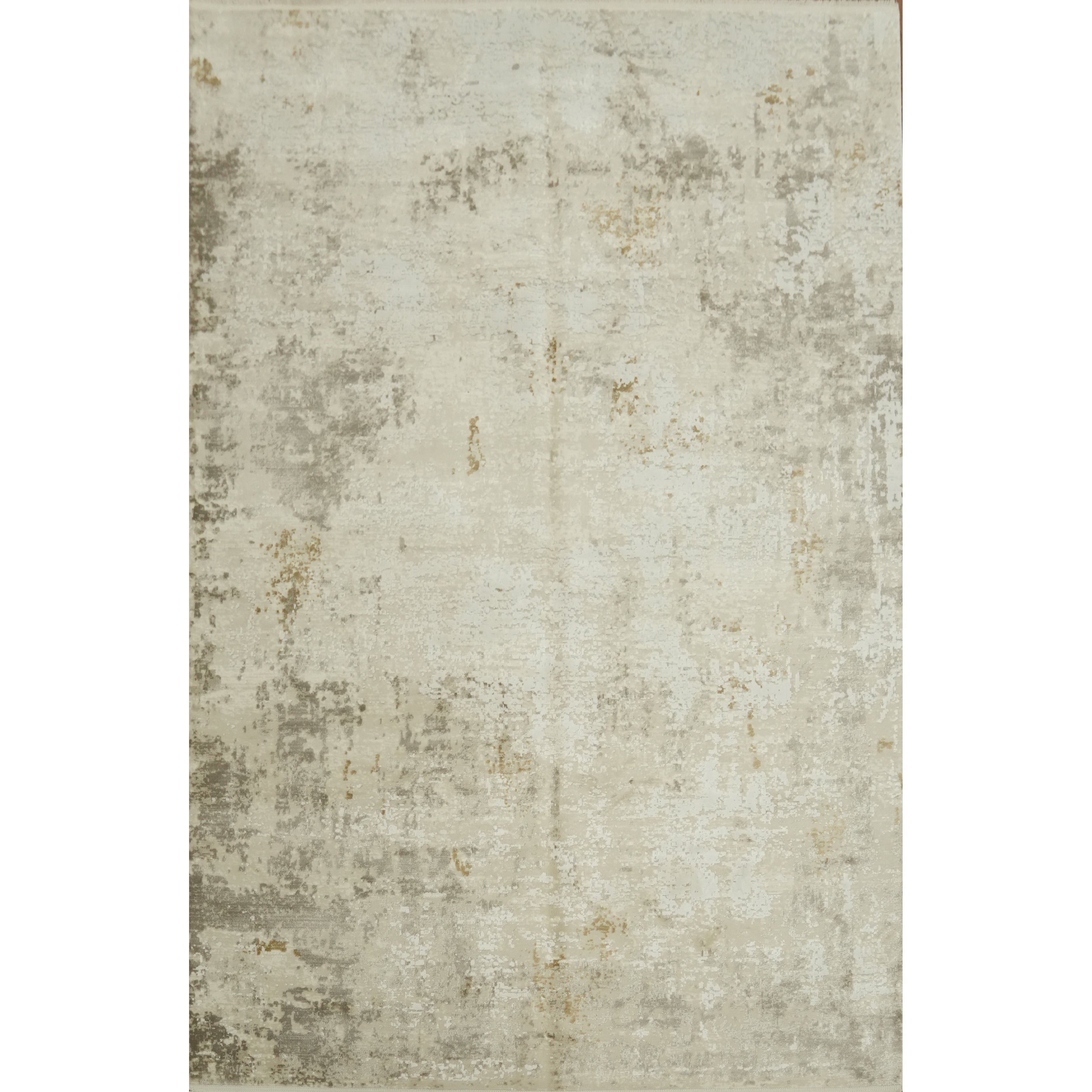 Machine Made Beige Ivories Abstract Area Rug 9 10 X 6 5