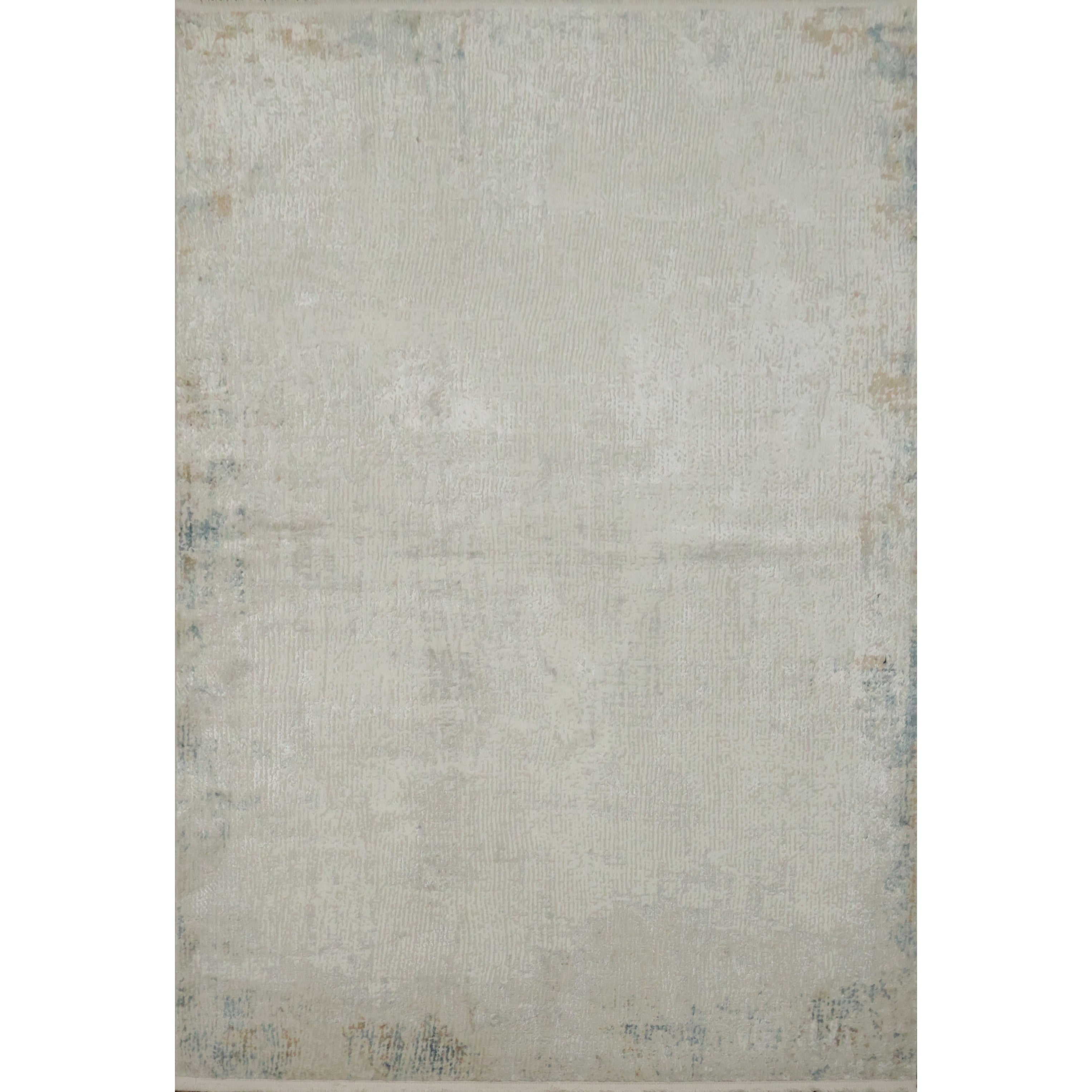 Machine Made Beige Ivories Abstract Area Rug 7 7 X 5 2