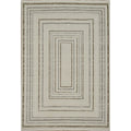 Machine Made Beige Ivories Abstract Area Rug 7 7 X 5 2