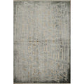 Machine Made Greys Charcoal Abstract Area Rug 7 7 X 5 2