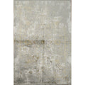 Machine Made Greys Charcoal Abstract Area Rug 7 7 X 5 2