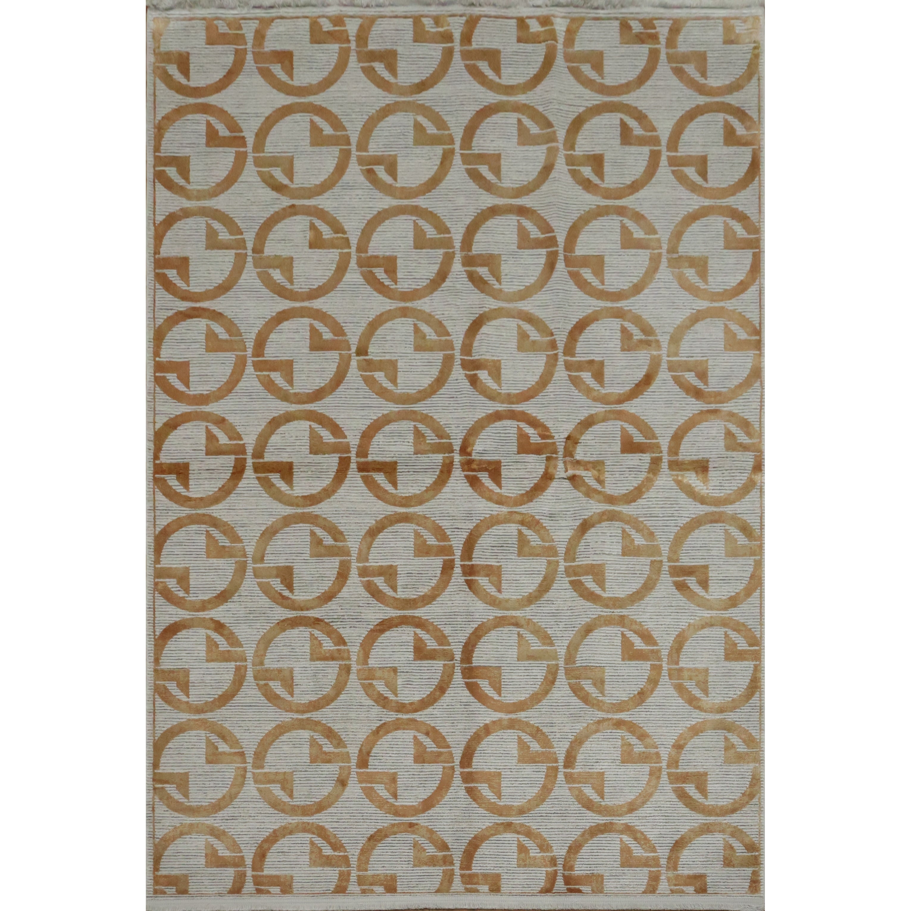 Machine Made Greys Charcoal Abstract Area Rug 7 7 X 5 2