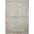 Machine Made Greys Charcoal Abstract Area Rug 7 7 X 5 2