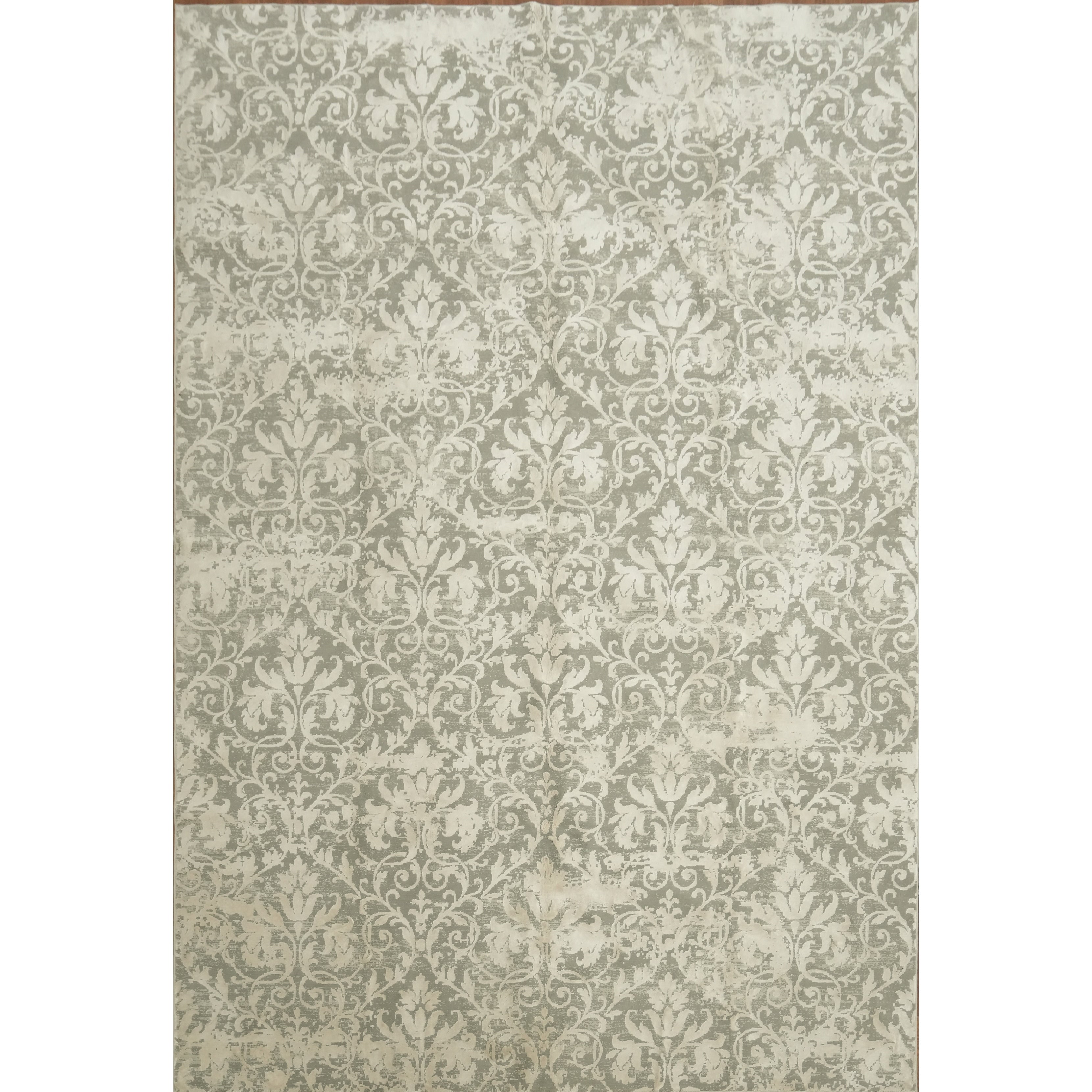 Machine Made Greys Charcoal Abstract Area Rug 12 11 X 8 10