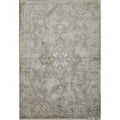 Machine Made Greys Charcoal Abstract Area Rug 7 7 X 5 2