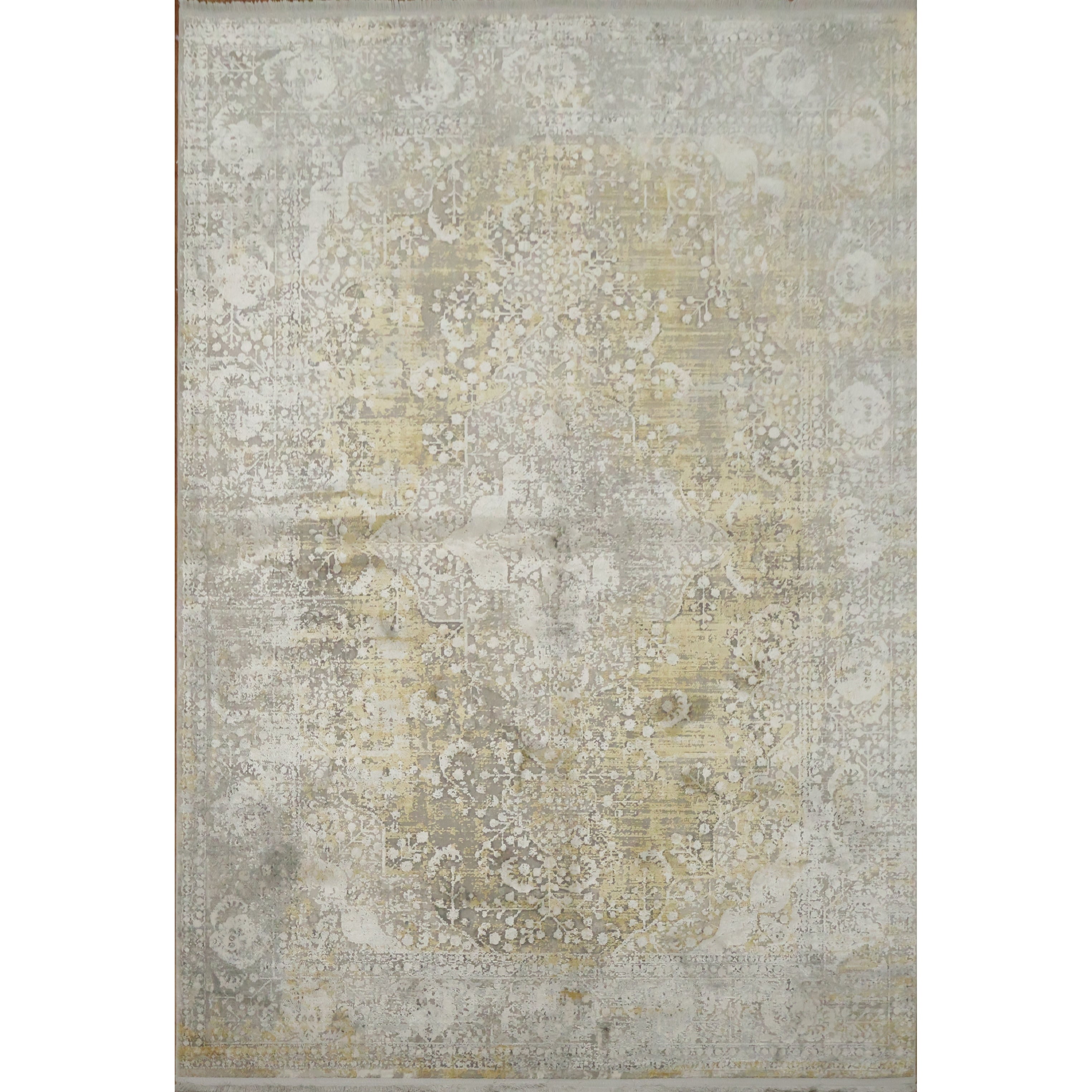 Machine Made Greys Charcoal Abstract Area Rug 7 7 X 5 2