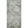 Machine Made Greys Charcoal Abstract Area Rug 5 0 X 2 6