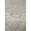 Machine Made Greys Charcoal Abstract Area Rug 7 7 X 5 2