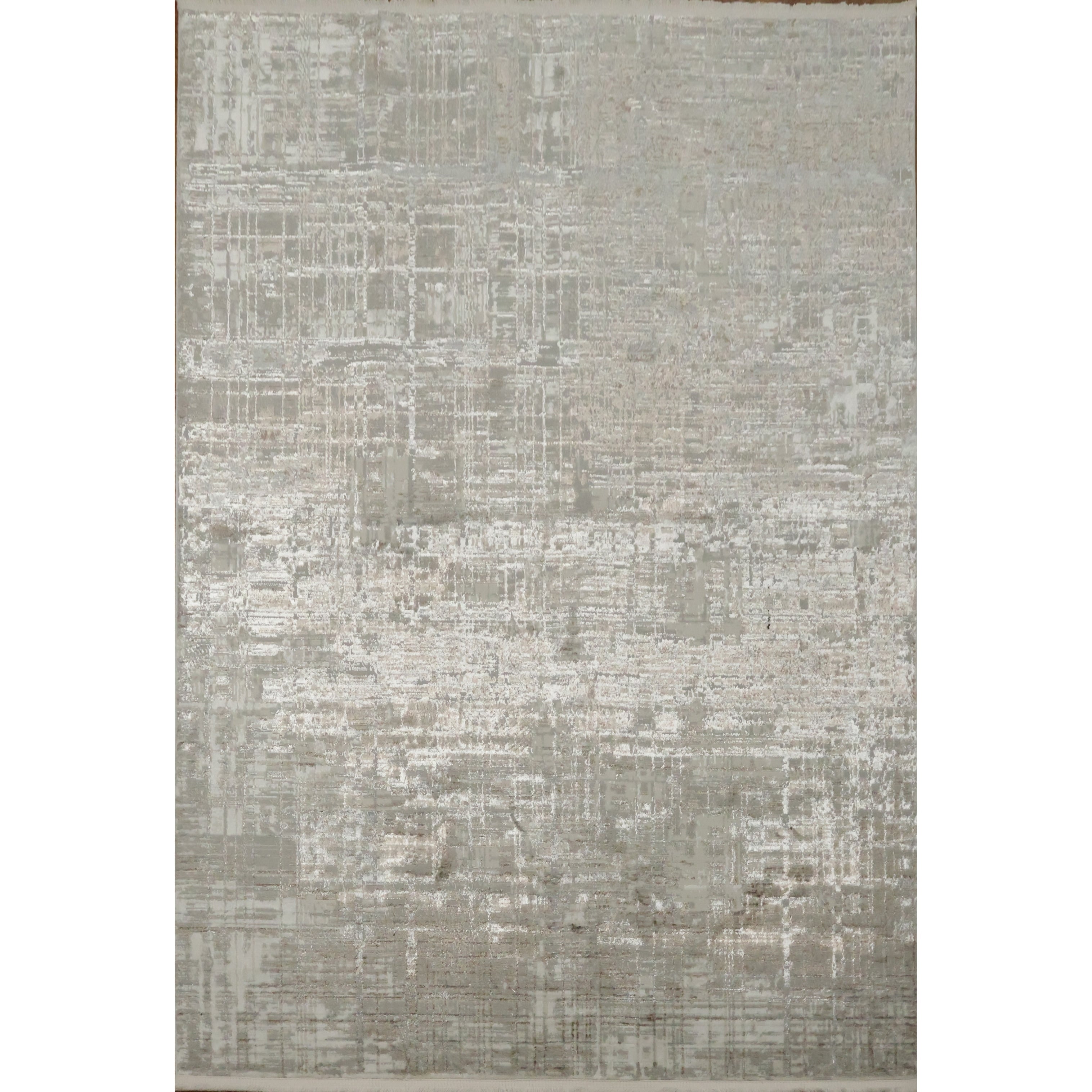 Machine Made Greys Charcoal Abstract Area Rug 7 7 X 5 2
