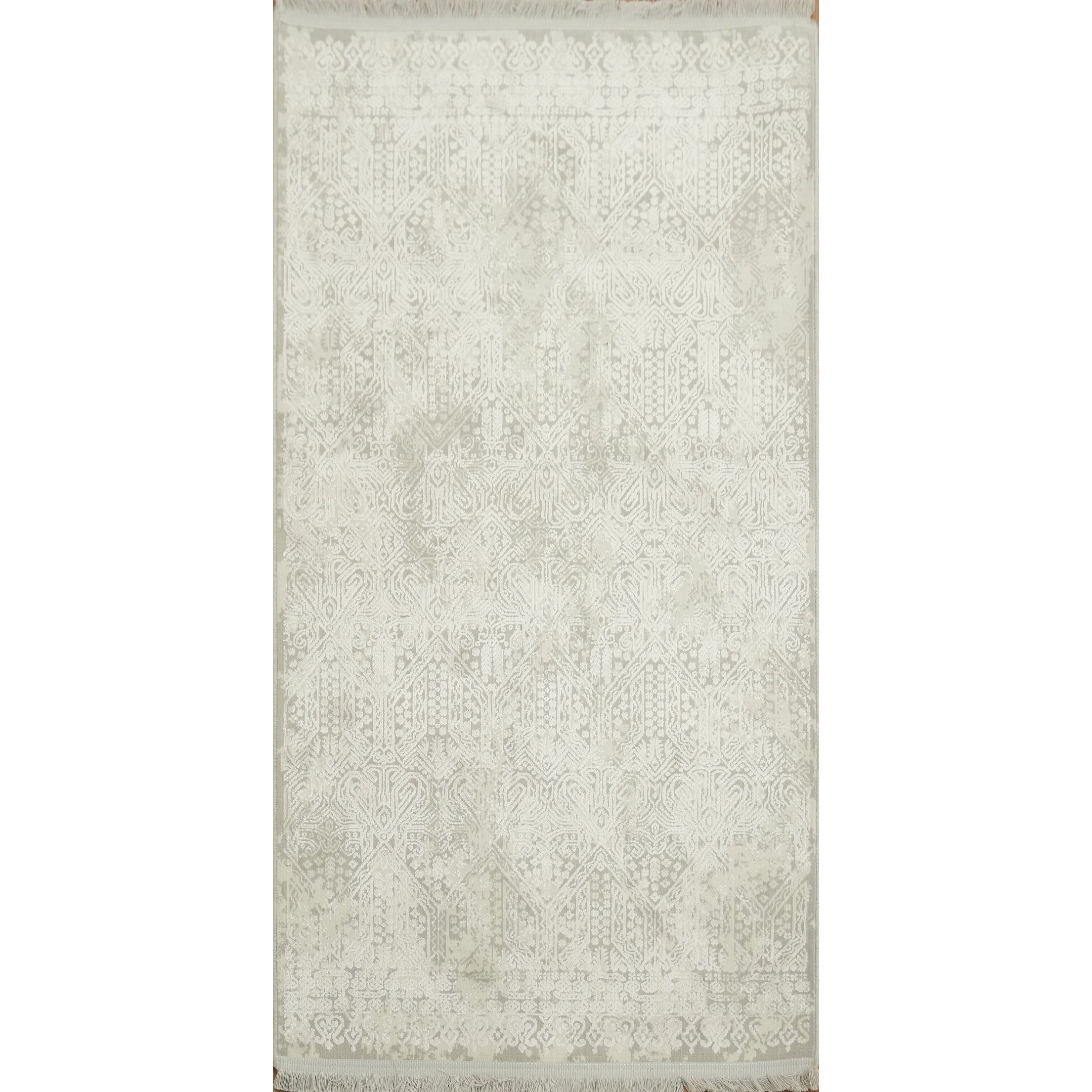 Machine Made Greys Charcoal Abstract Area Rug 5 0 X 2 6