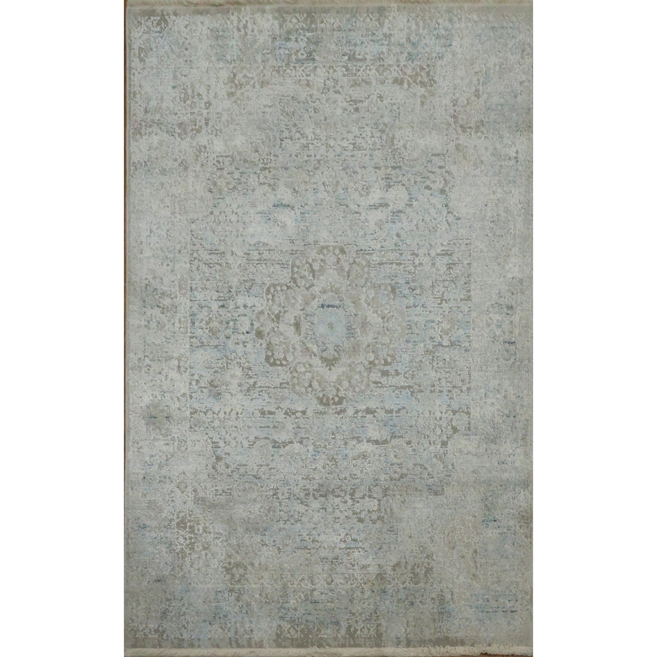 Machine Made Greys Charcoal Abstract Area Rug 4 0 X 2 6