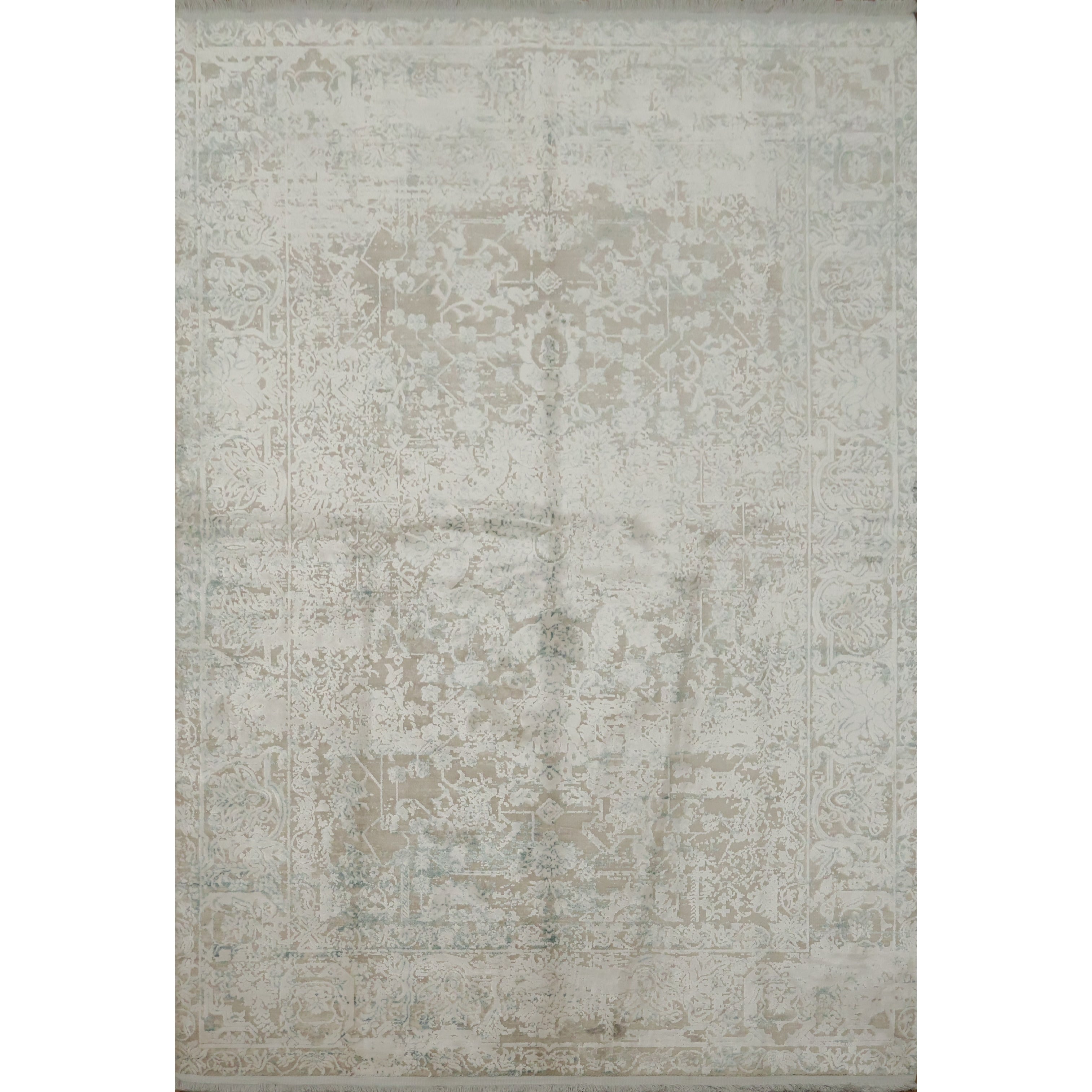 Machine Made Greys Charcoal Abstract Area Rug 7 7 X 5 2