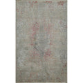 Machine Made Greys Charcoal Abstract Area Rug 4 0 X 2 6
